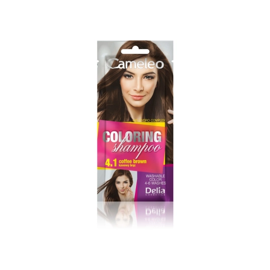 Delia Cosmetics Cameleo Szampon koloryzujący nr 4.1 Kawowy Brąz  1szt