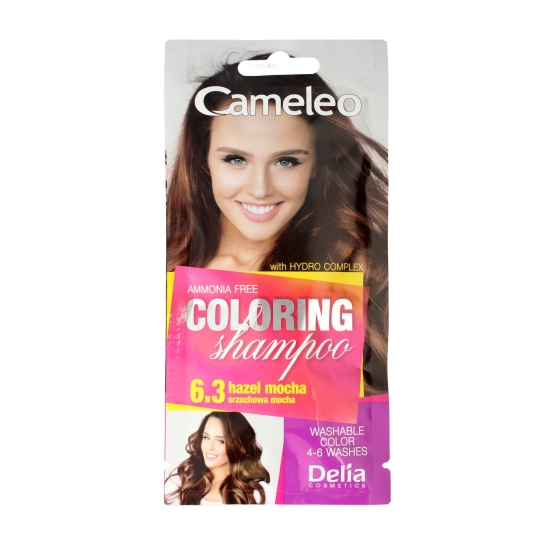 Delia Cosmetics Cameleo Szampon koloryzujący nr 6.3 Orzechowa Mocha  1szt