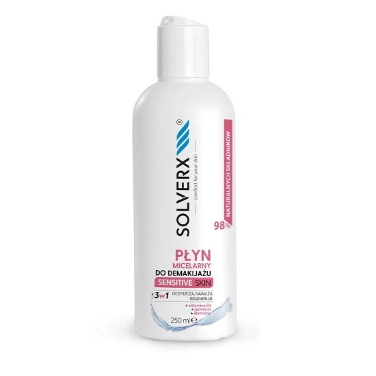 SOLVERX PLYN MICELARNY 3W1 DO DEMAKIJAZU 250ML
