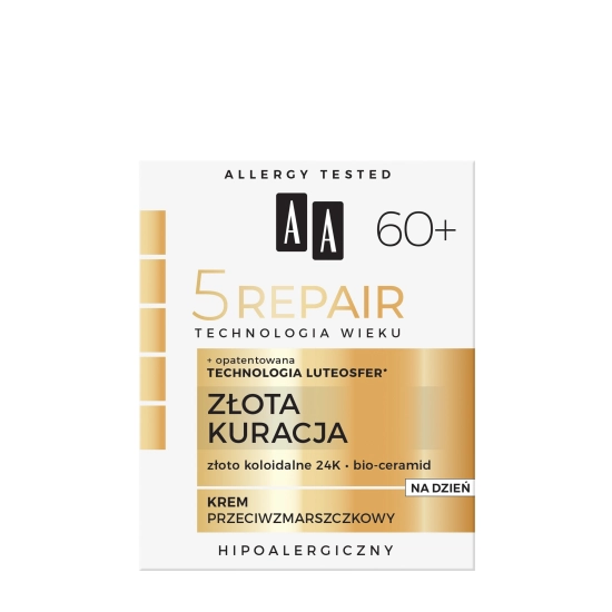 AA Technologia Wieku 5 Repair 60+ Złota Kuracja Krem przeciwzmarszczkowy na dzień 50ml