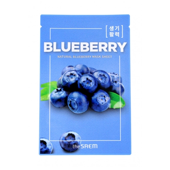 The SAEM Natural Maska w płacie Blueberry 21ml