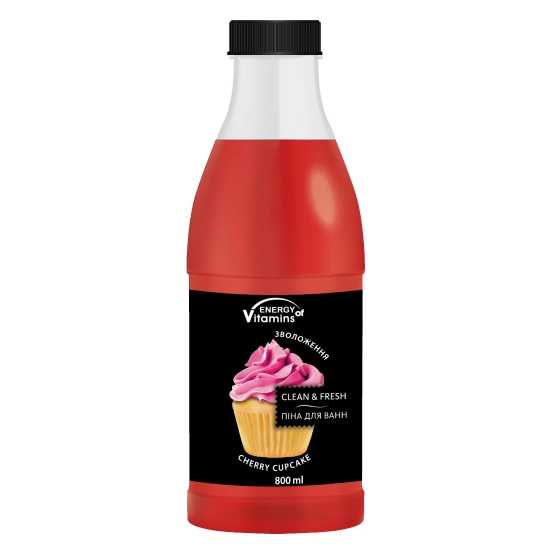 ENERGY OF VITAMINS Pianka do kąpieli Cherry Cupcake 800ml