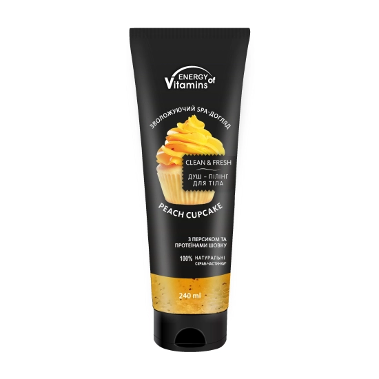 ENERGY OF VITAMINS Peeling-żel do ciała Peach Cupcake 240ml