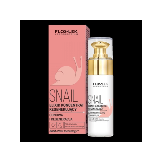 Floslek Snail Elixir - Koncentrat regenerujący na dzień i noc 30ml