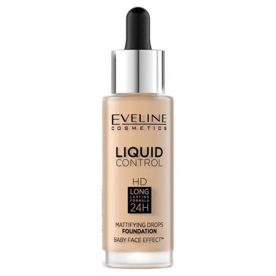 Eveline Liquid Control HD Podkład do twarzy z dropperem nr 011 natural  32ml