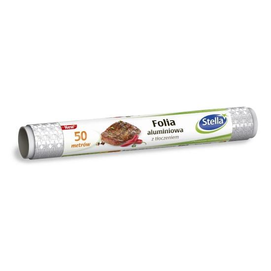 Stella Folia aluminiowa z tłoczeniem 50m rolka