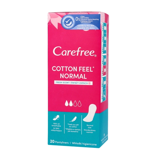 Carefree Cotton Wkładki higieniczne 1 op.-20szt
