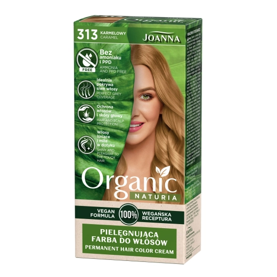 Joanna Naturia Organic Vegan Farba nr 313 Karmelowy 1 op.