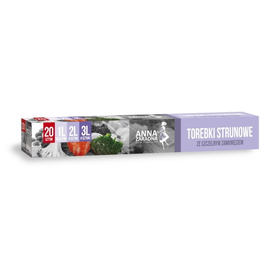 ANNA ZARADNA TOREBKI STRUNOWE MIX 1L,2L,3L 20SZT