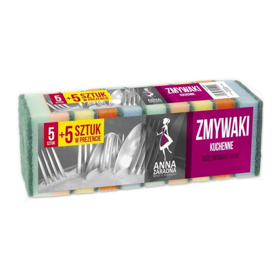 ANNA ZARADNA ZMYWAKI KUCHENNE 5+5 SZT GRATIS