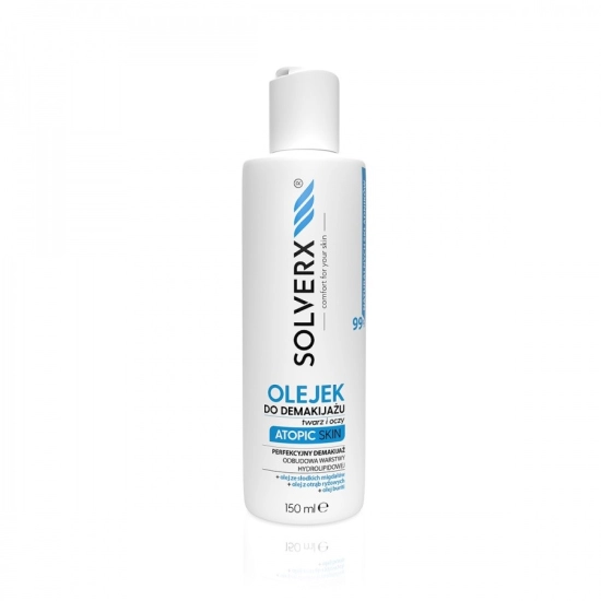SOLVERX Atopic Skin Olejek do demakijażu twarzy i oczu do cery atopowej 150ml