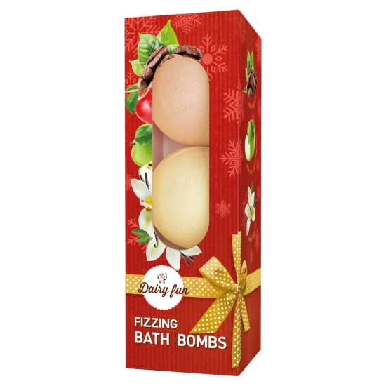 Dairy Fun Musujące Kule do kąpieli - coffee,apple with caramel i vanilla  1op.(3x100g)