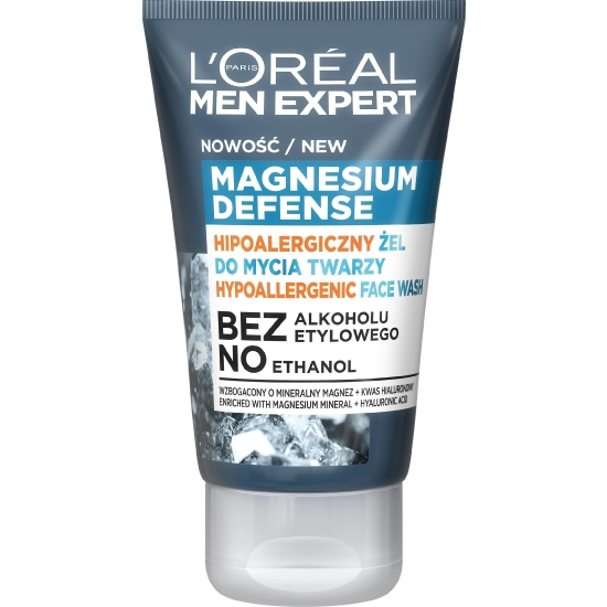 Loreal Men Expert Hipoalergiczny Żel do mycia twarzy Magnesium Defence 100ml