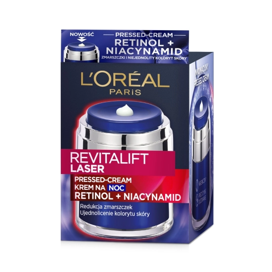Loreal REVITALIFT LASER Krem redukujący zmarszczki na noc 50ml