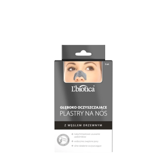 L`BIOTICA Plastry oczyszcz.n/nos Charcoal