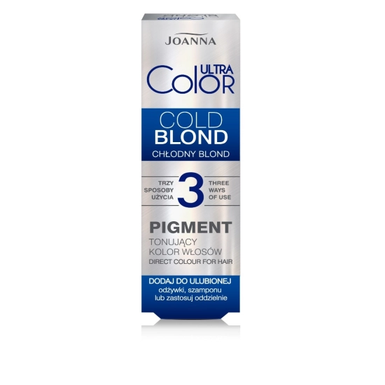 Joanna Ultra Color Pigment tonujący kolor włosów - Cold Blond (chłodny blond) 100ml