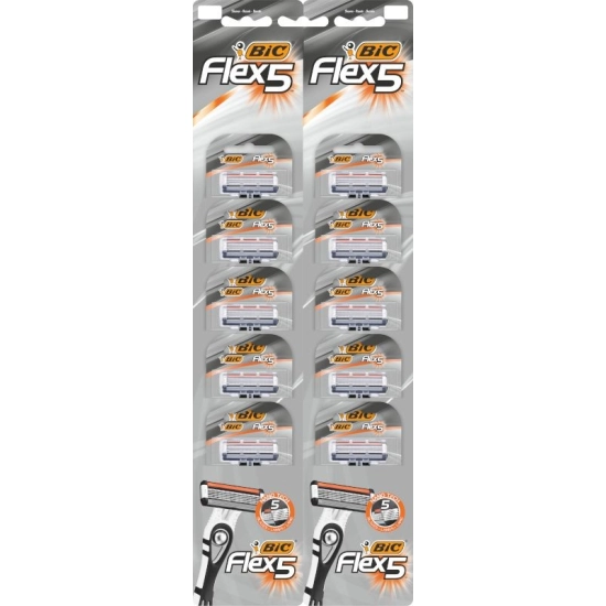 Bic Maszynka do golenia BIC Flex 5 karta - 1op.-10szt