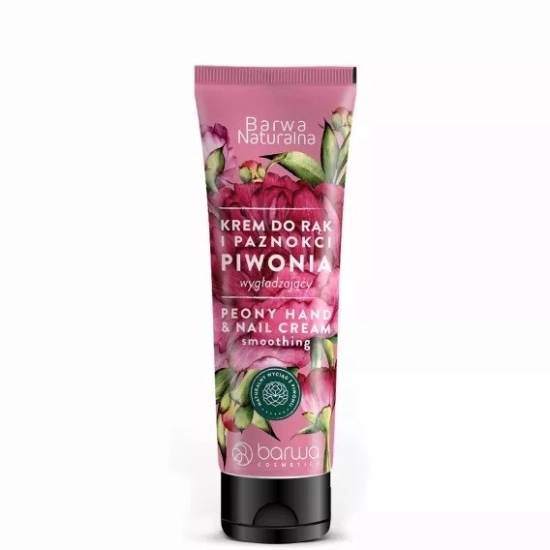 BARWA Naturalna Krem do rąk i paznokci wygładzający - Piwonia 100ml
