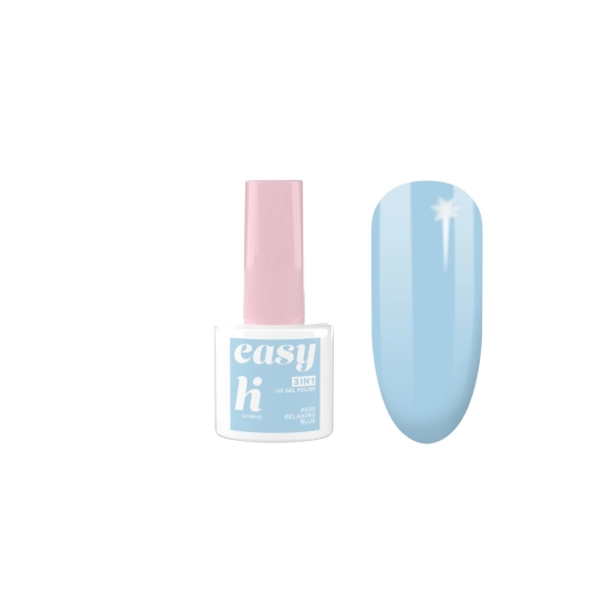 Hi Hybrid Lakier hybrydowy Easy 3w1 nr 606 Relaxing Blue 5ml