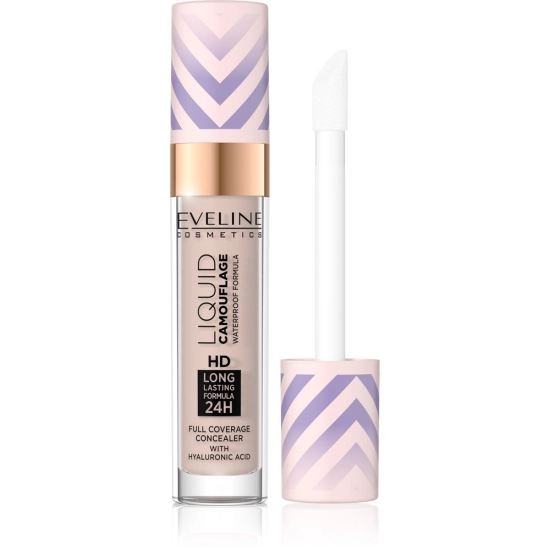 Eveline Liquid Camouflage Wodoodporny Korektor z kwasem hialuronowym nr 03 Soft Natural 7.5ml