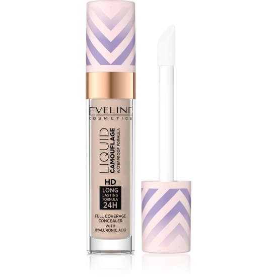 Eveline Liquid Camouflage Wodoodporny Korektor z kwasem hialuronowym nr 05 Light Sand 7.5ml