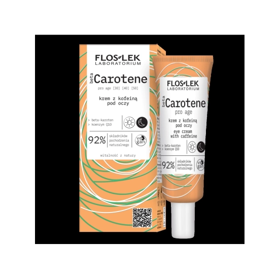 Floslek Beta Carotene Krem pod oczy z kofeiną na dzień i noc 30ml