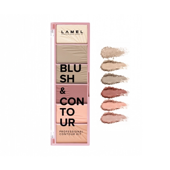 LAMEL Basic Paletka do konturowania twarzy Blush&Contour 16g
