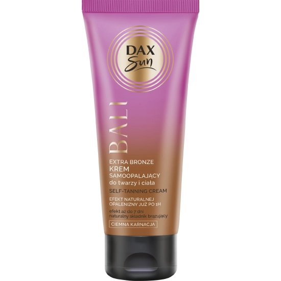 Dax Sun Extra Bronze Krem samoopalający do twarzy i ciała BALI - ciemna karnacja 75ml