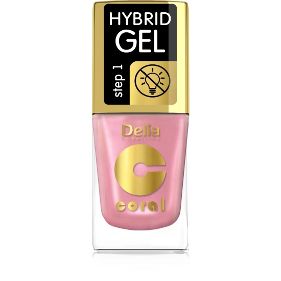 Delia Cosmetics Coral Hybrid Gel Emalia do paznokci nr 68  11ml