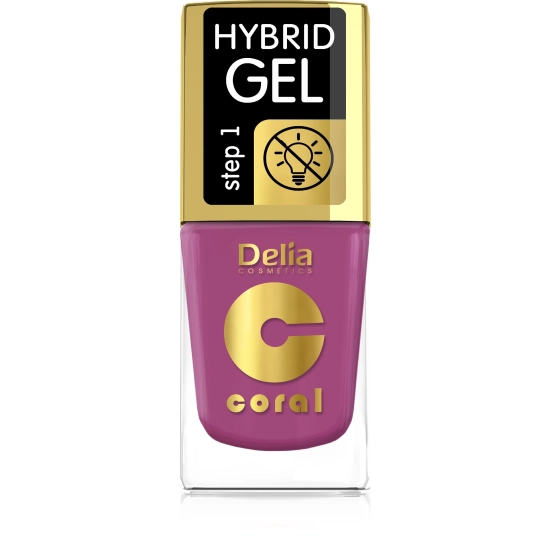 Delia Cosmetics Coral Hybrid Gel Emalia do paznokci nr 70  11ml
