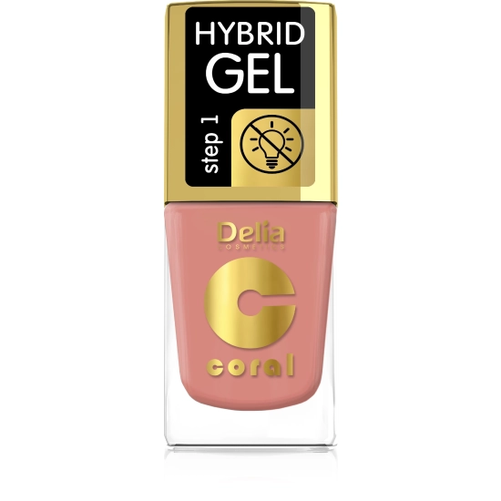 Delia Cosmetics Coral Hybrid Gel Emalia do paznokci nr 79  11ml