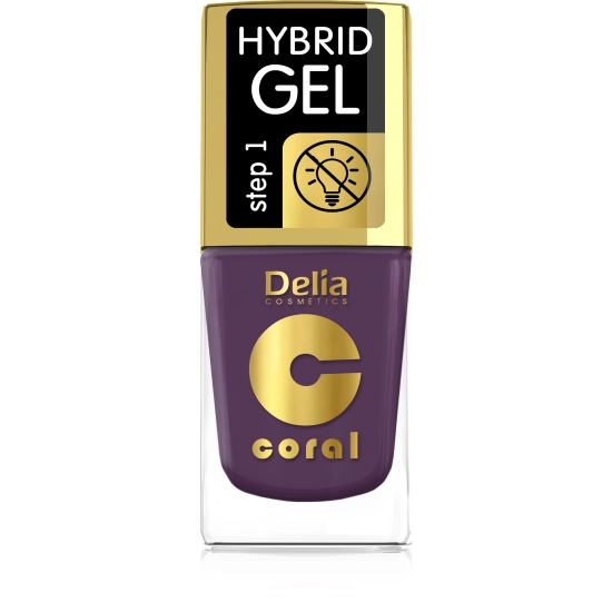 Delia Cosmetics Coral Hybrid Gel Emalia do paznokci nr 80  11ml