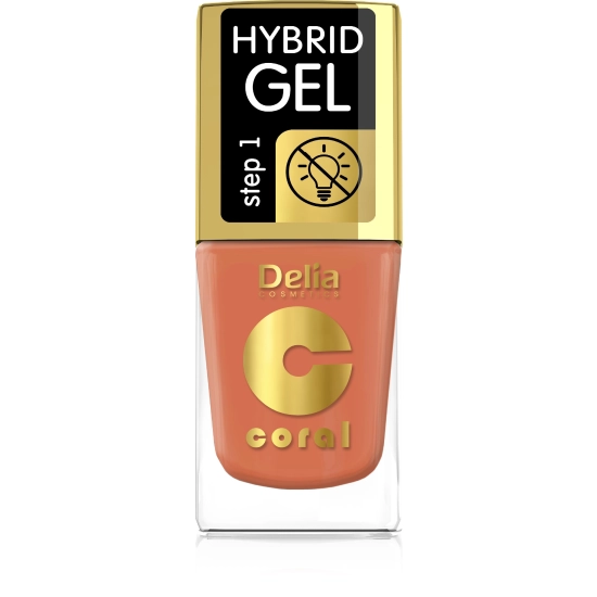 Delia Cosmetics Coral Hybrid Gel Emalia do paznokci nr 81  11ml
