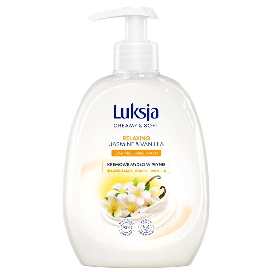 Luksja Creamy & Soft Relaksujące Kremowe Mydło w płynie Jaśmin i Wanilia 500ml