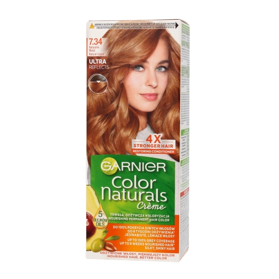 Garnier Color Naturals Krem koloryzujący nr 7.34 Naturalna Miedź  1op