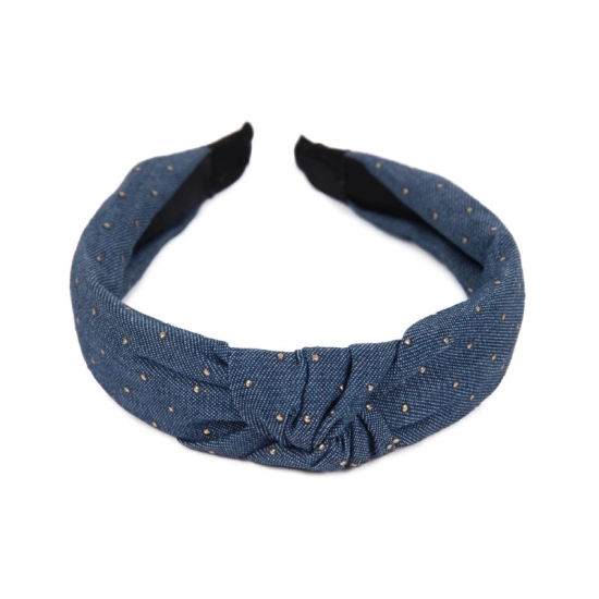 DONEGAL Ozdoby do włosów - Opaska do włosów denim  (FA-5866) 1szt