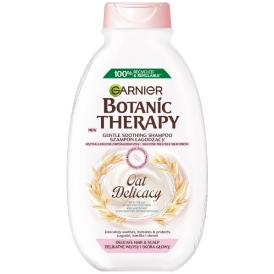 Garnier Botanic Therapy Szampon łagodzący Oat Delicacy - do delikatnych włosów i skóry głowy 400ml