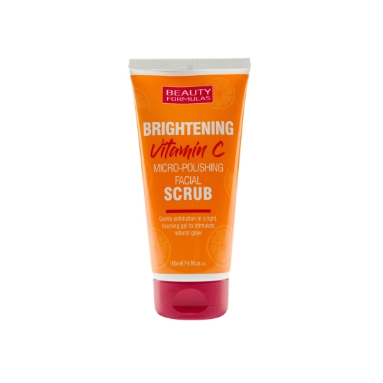 Beauty Formulas Brightening Vitamin C Delikatny Peeling rozjaśniający do twarzy z Witaminą C 150ml