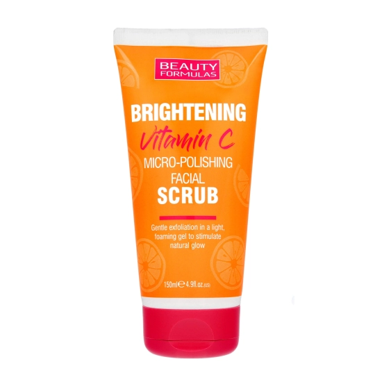 Beauty Formulas Brightening Vitamin C Delikatny Peeling rozjaśniający do twarzy z Witaminą C 150ml