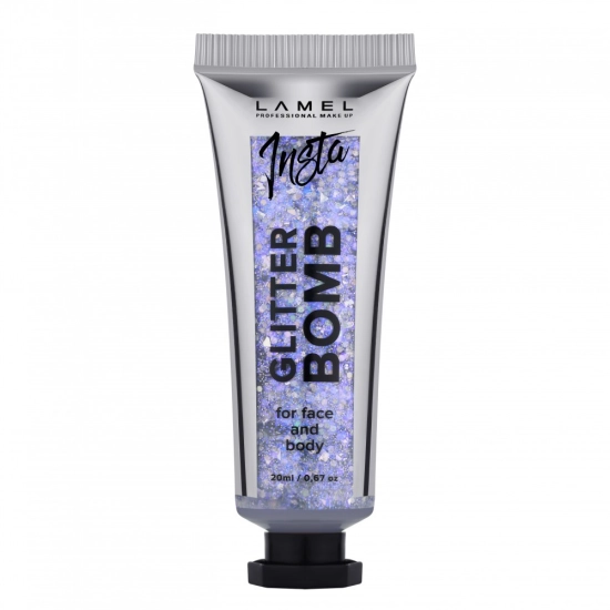 LAMEL Insta Brokat w żelu Glitter Bomb do twarzy i ciała nr 401  20ml