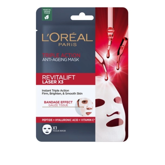Loreal REVITALIFT LASER X3 Maska przeciwzmarszczkowa w płacie 1szt