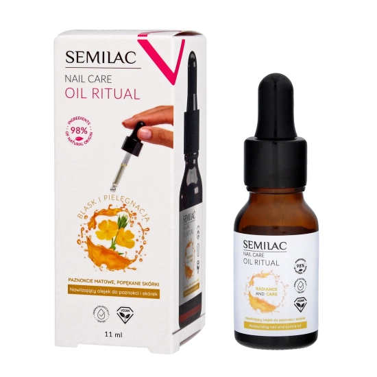 SEMILAC Nail Care Oil Ritual Nawilżający Olejek do paznokci i skórek 11ml