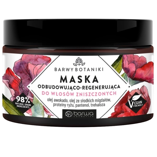 BARWA Barwy Botaniki Maska odbudowująco - regenerująca do włosów zniszczonych 220ml