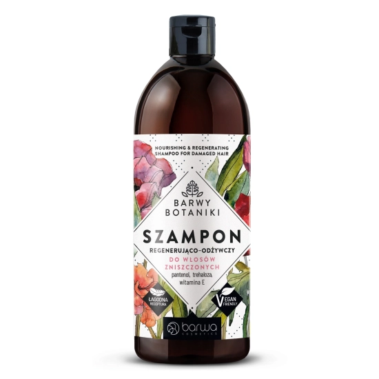 BARWA Barwy Botaniki Szampon regenerująco - odżywczy do włosów zniszczonych 480ml