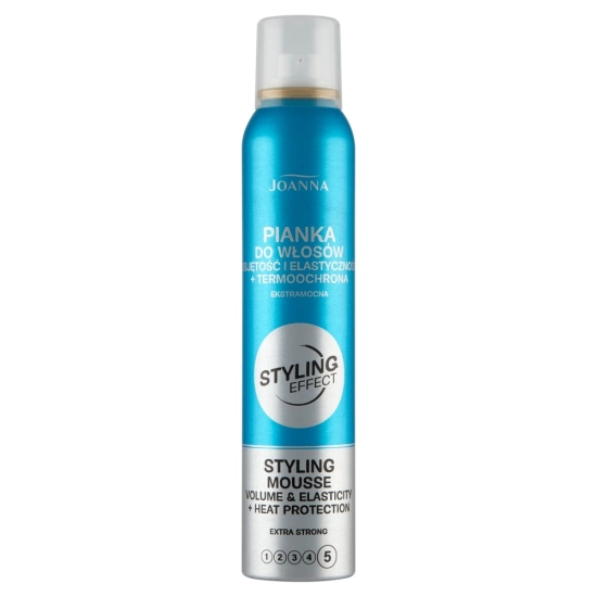 Joanna Styling Effect Pianka do włosów Objętość i Elastyczność+termoochrona  extra strong - 150ml