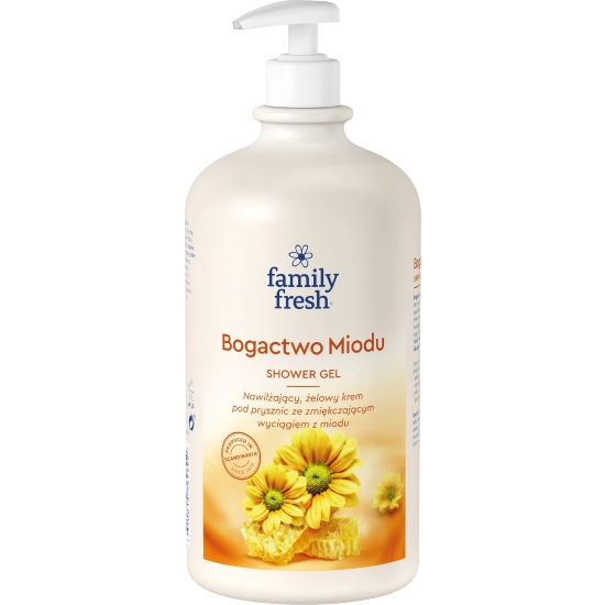 SORAYA Żele pod prysznic Family Fresh BOGACTWO MIODU z pompką 1000ml