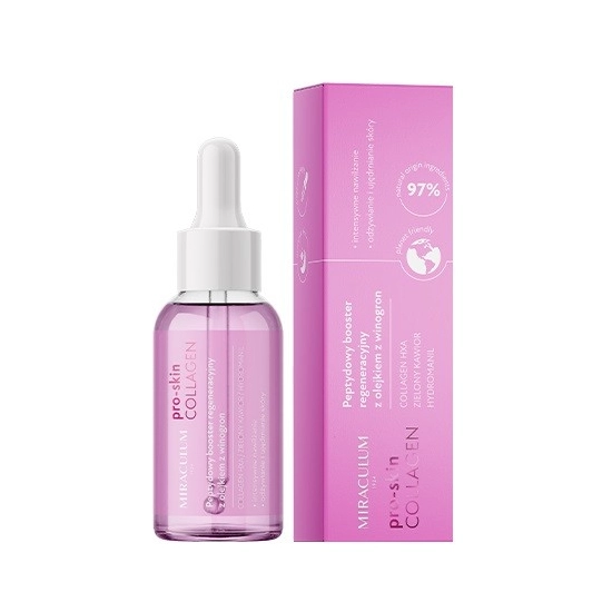 Miraculum Collagen Pro-Skin Peptydowy Booster regeneracyjny z olejkiem z winogron 30ml