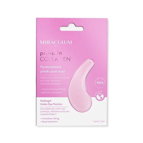 Miraculum Collagen Pro-Skin Hydrożelowe Płatki pod oczy 1op.-2szt