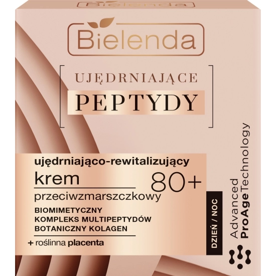 Bielenda Ujędrniające Peptydy 80+ Ujędniająco-Rewitalizujący  Krem przeciwzmarszczkowy na dzień i noc 50ml