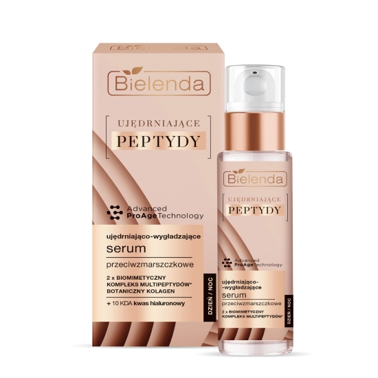 Bielenda Ujędrniające Peptydy Ujędniająco-Wygładzające Serum przeciwzmarszczkowe na dzień i noc 30ml